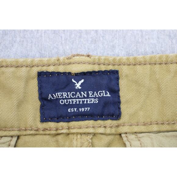 American Eagle Outfitters Pants Mens 31 X 32 Brown Chino Mid-Rise Straight Leg - Picture 3 of 7